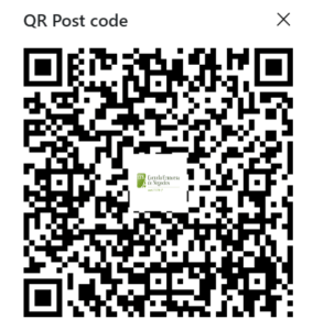 Código QR para acceder al la landing page del curso Operaciones de Almacenaje dictado online por la Escuela Francesa de Negocios